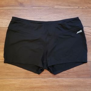 Avia women's XL black elastic bike shorts running